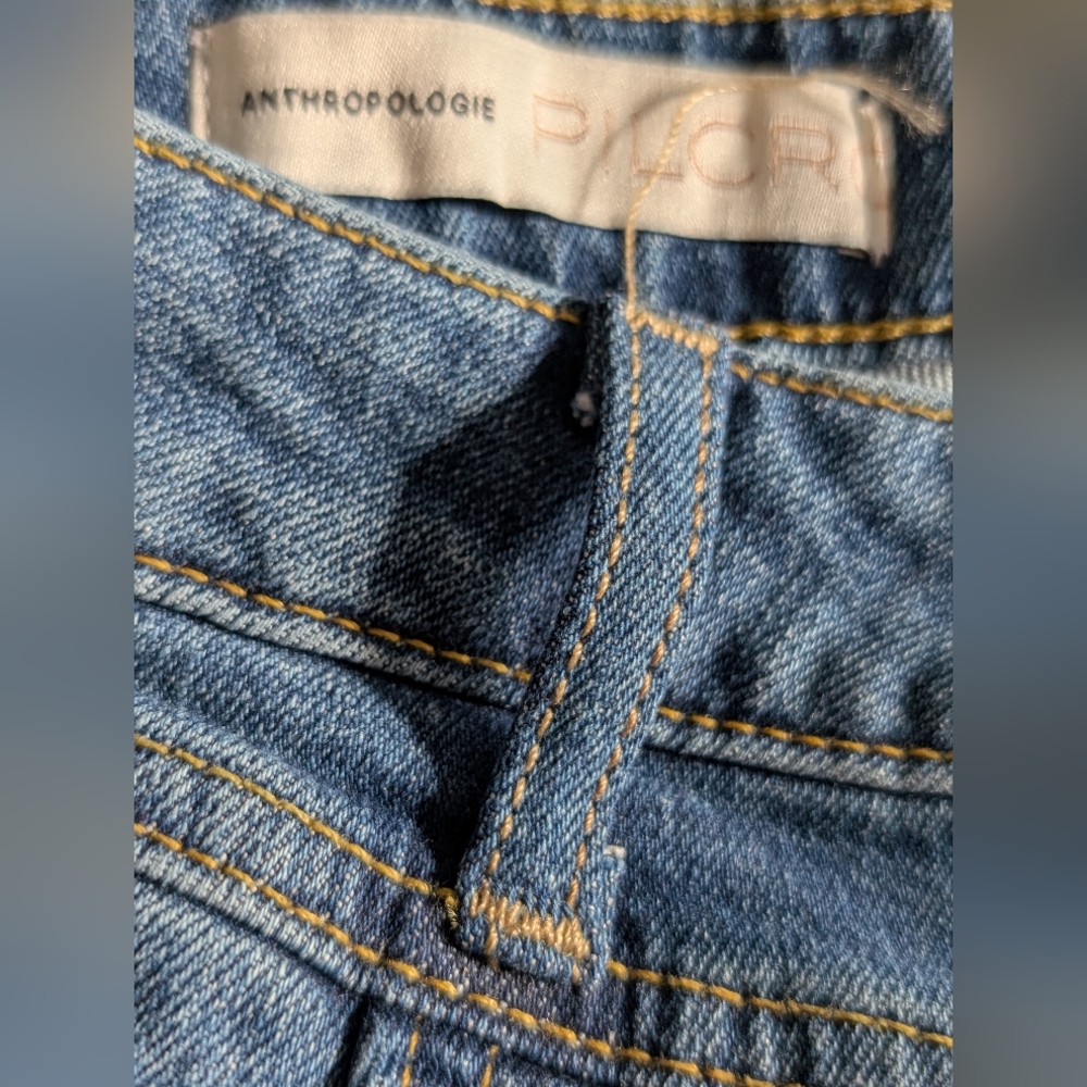 Anthropologie Pilcro High Rise Slim Distressed Cropped Jeans...*Size 31 NWT - Picture 4 of 4